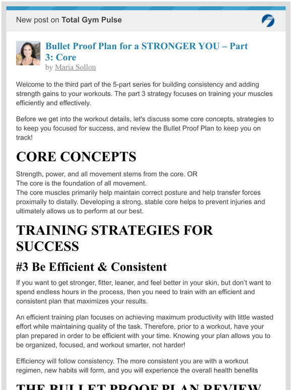 total gym golf workout