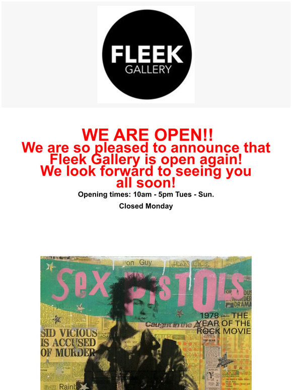 We are open!!