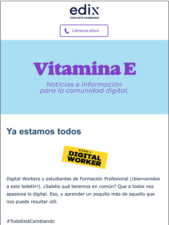 Desde hoy, nuestra vitamina es un poco ms tech