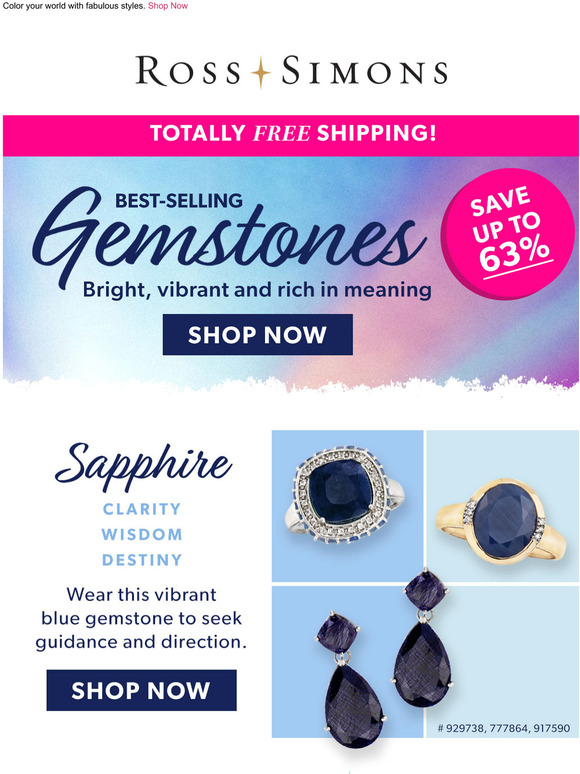 RossSimons BestSelling Gemstones Save Up to 63 Milled