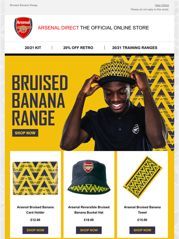 arsenal direct bruised banana