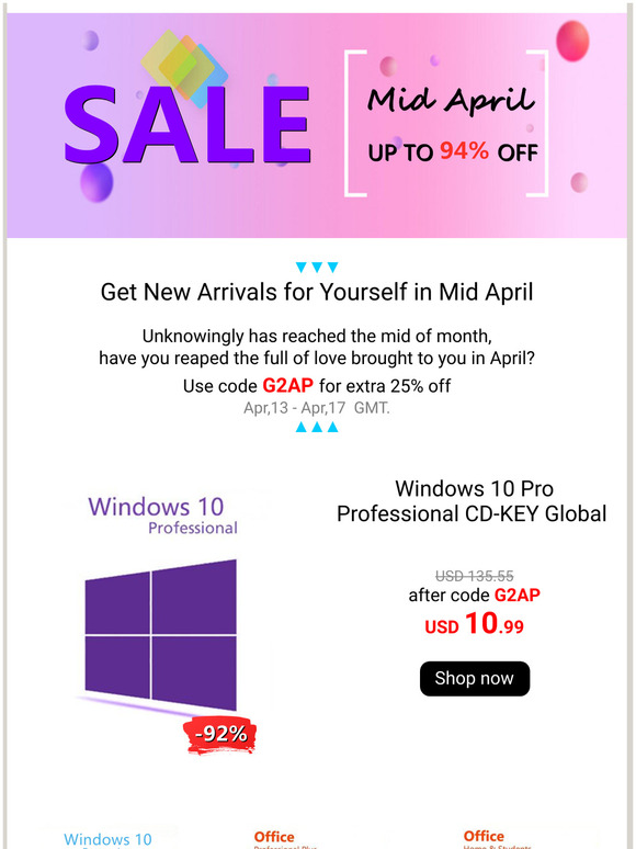 More better savings?  Yesss! Mid April Offer Inside