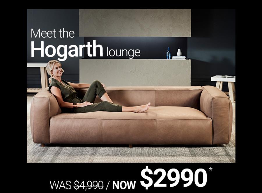 Nick Scali Online Meet the Hogarth 3 seater lounge Milled