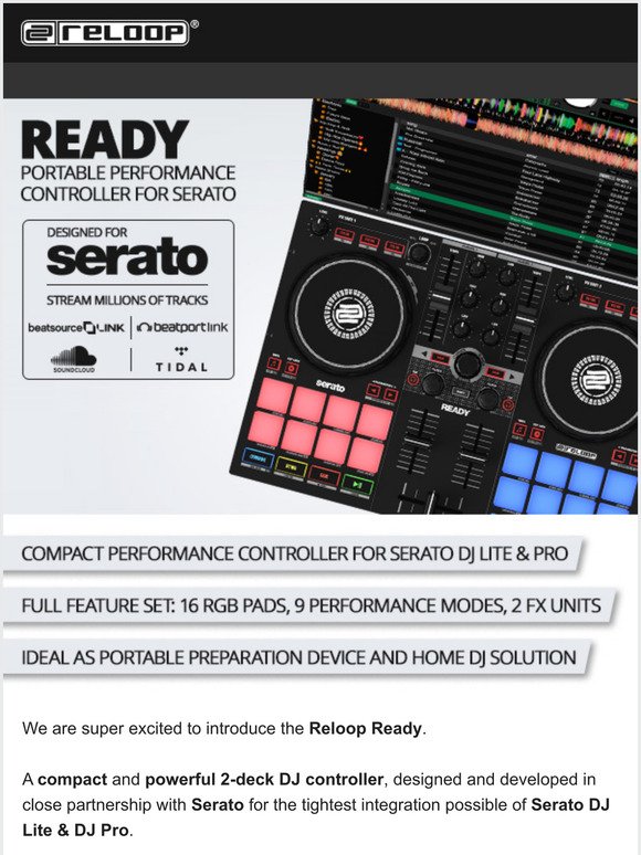 Reloop: We are happy to introduce the Reloop Ready