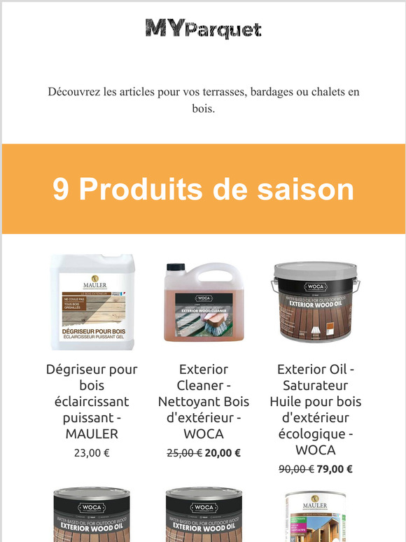9 Produits de saison pour vos terrasses, bardages ou chalet en bois