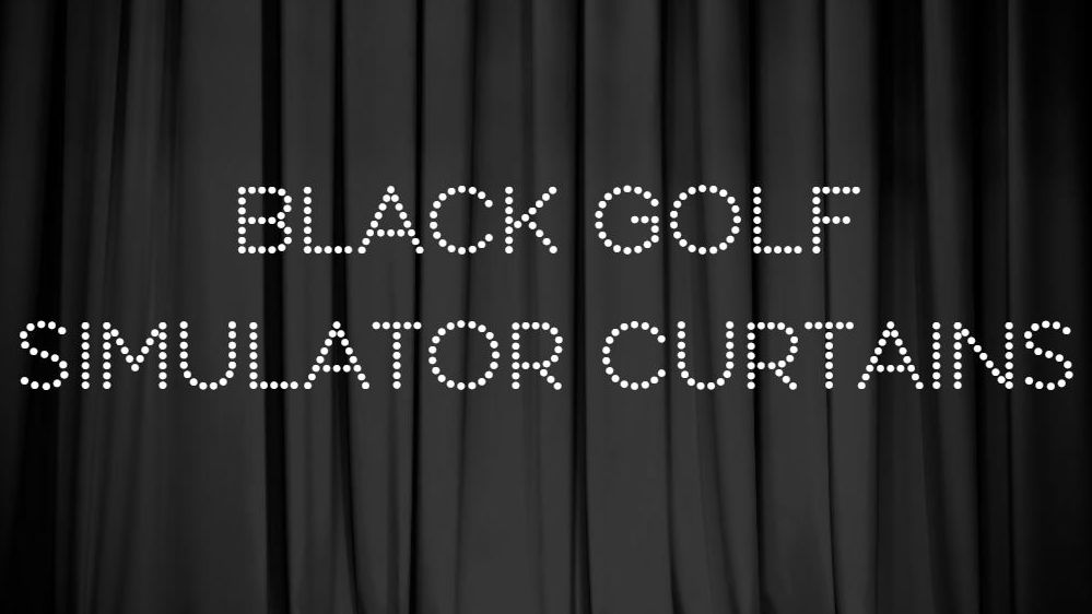 Chicago Canvas and Supply INDOOR GOLF SIMULATOR CURTAINS Milled