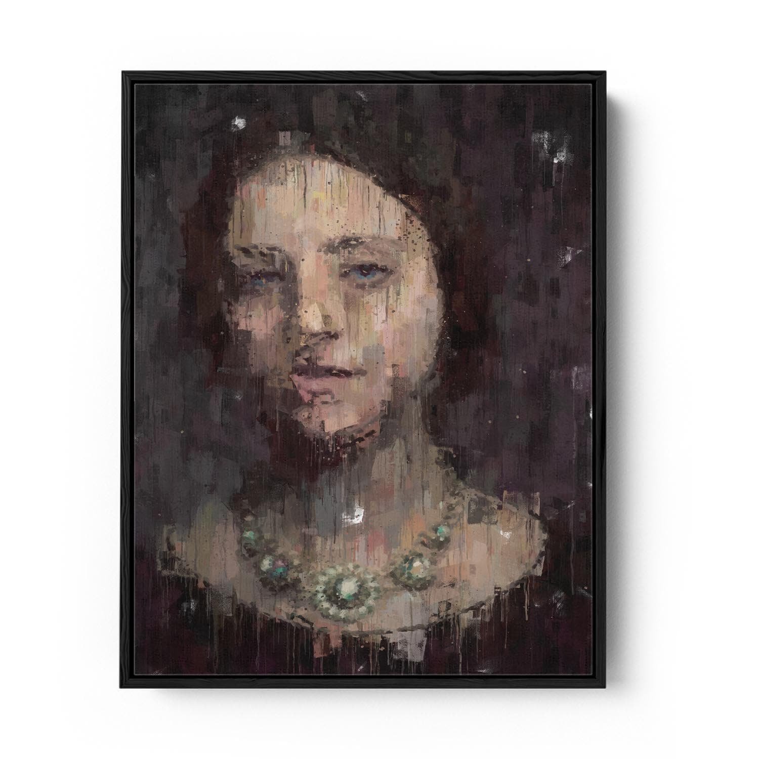 Image of Woman Portrait Fine Art Painting Canvas Print