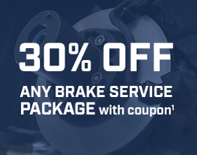 30% OFF ANY BRAKE SERVICE PACKAGE with coupon (1).