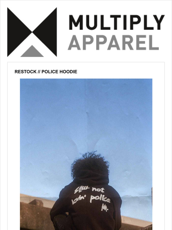 Restock // Police Hoodie
