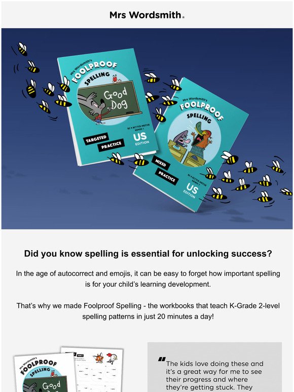 Learn spelling patterns in just 20 minutes a day!