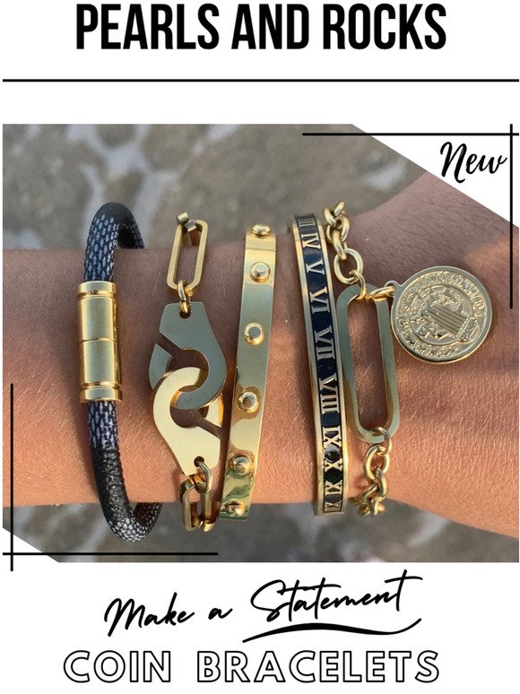 NEW! COIN BRACELETS + 20% OFF STOREWIDE