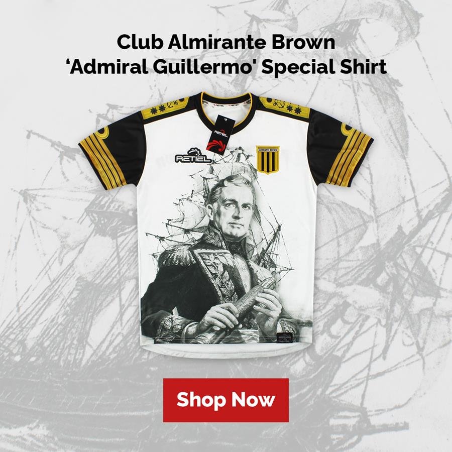 Club Almirante Brown 'Admiral Guillermo’ Inspired Kit