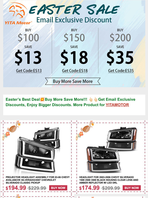  $100 Save $13,  Dont Miss Out-YITAMOTOR