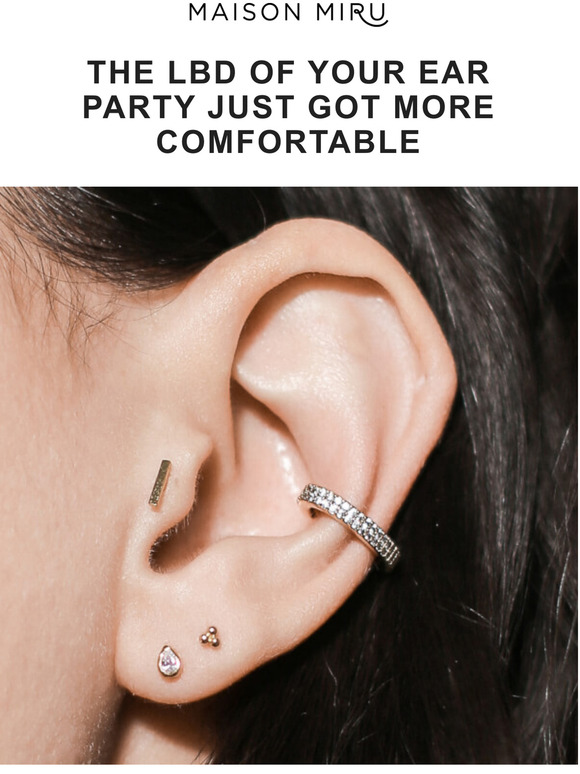 Maison Miru: Our Flat Back Earrings for Lobe Piercings are Finally Here!