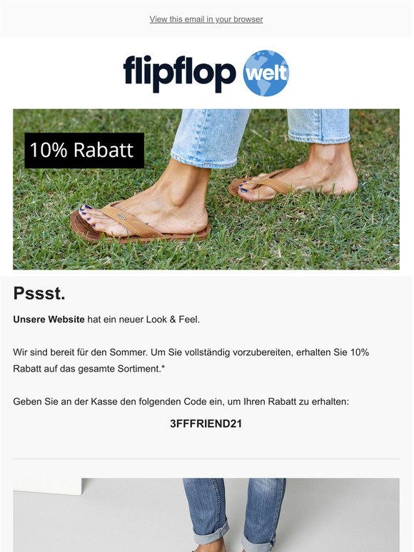 Flipflopwelt Newsletters: Shop Sales, Discounts, and Codes