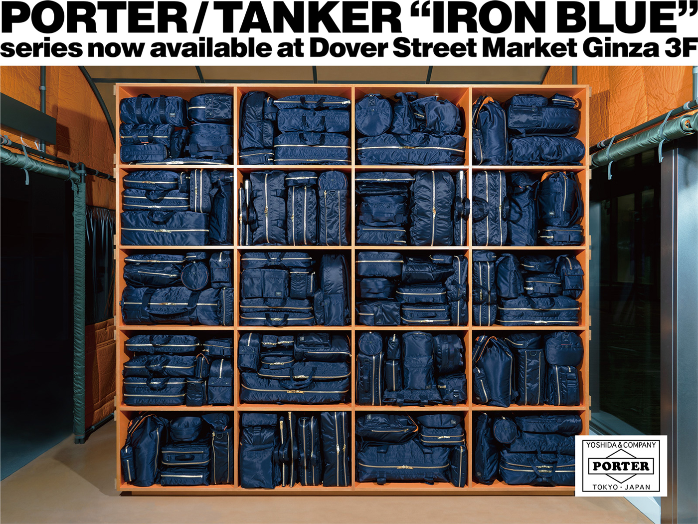 Dover Street Market Porter Tanker Iron Blue Series Now Available At Dover Street Market Ginza 3f Milled