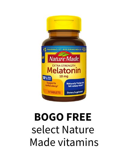 BOGO FREE select Nature Made vitamins