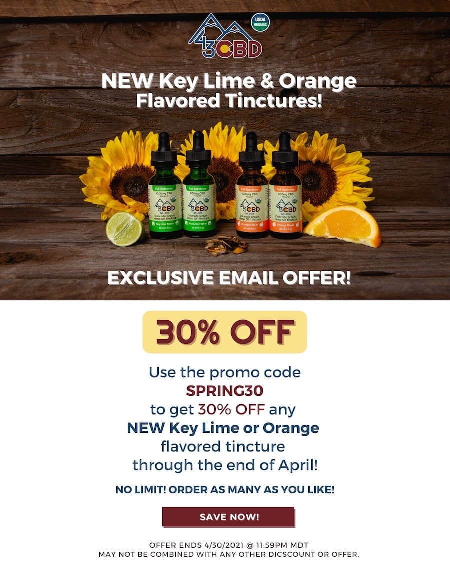 43 CBD Solutions: 30% Off Email Exclusive! | Milled