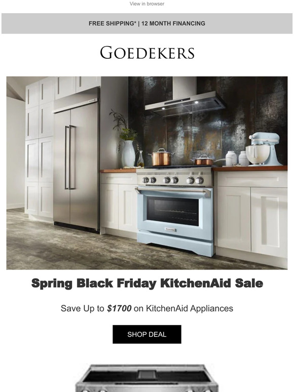Save Up to $1700 on KitchenAid Appliances This Spring!