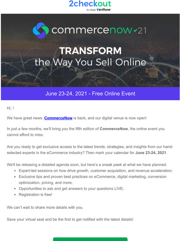 Announcing CommerceNow 2021, the hottest event of the summer
