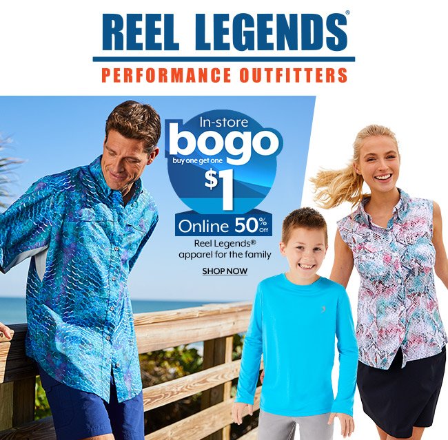 Bealls Stores: BOGO $1 Reel Legends apparel for the family