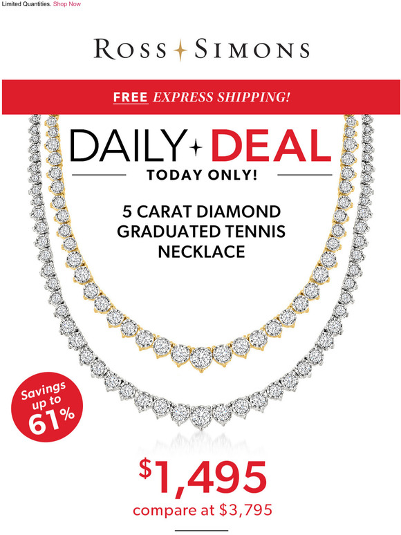 ross simons tennis necklace