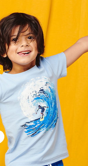 Barrel Wave Graphic Tee - Iceburg