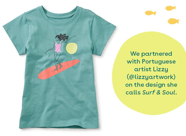 Lizzy Lizzy Surfer Girl Graphic Tee - Patina