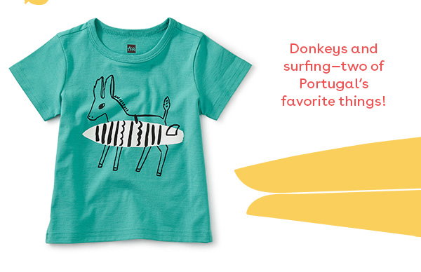 Donkey Dude Baby Graphic Tee - Light Laguna