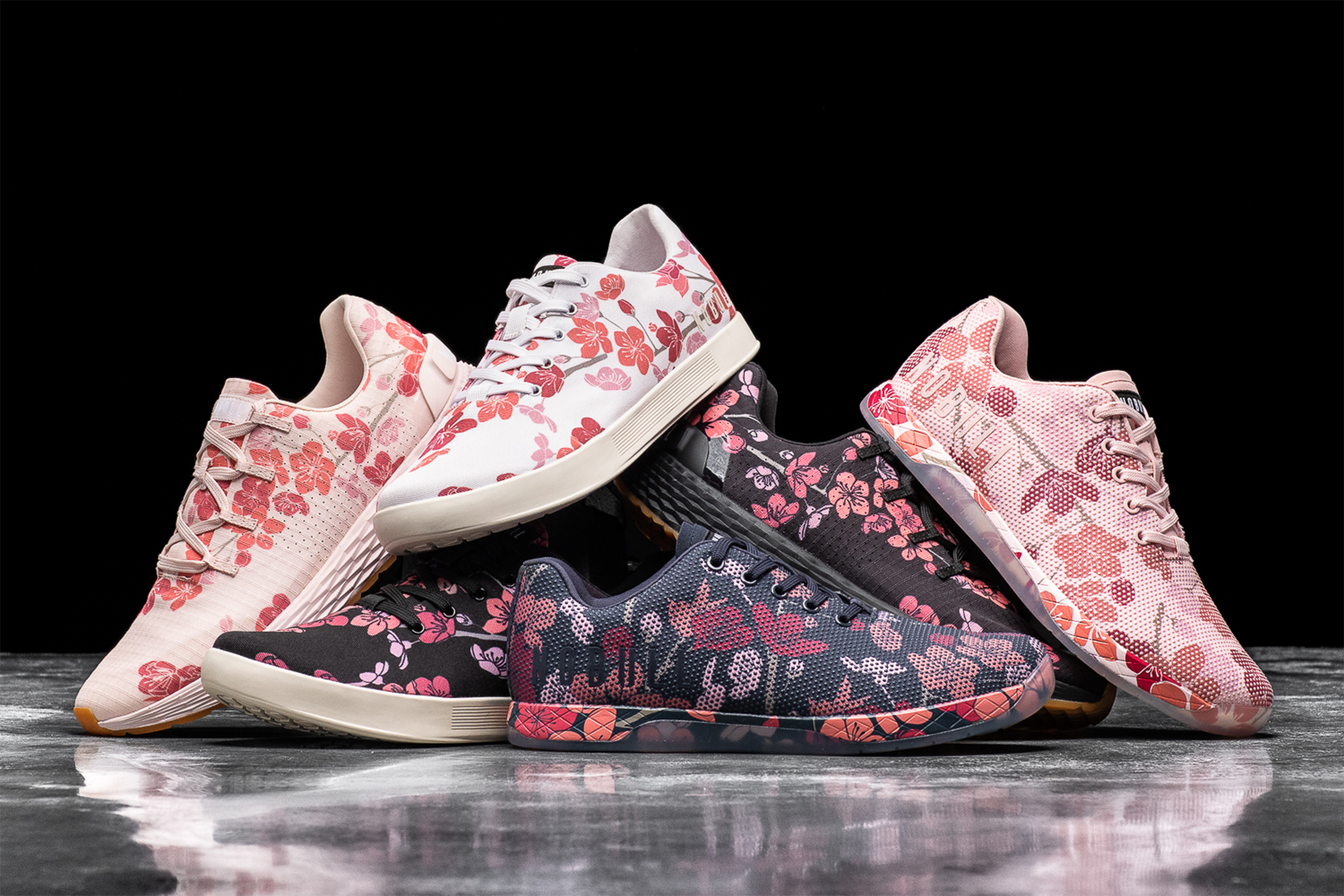 navy cherry blossom trainer