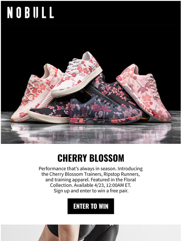 navy cherry blossom trainer