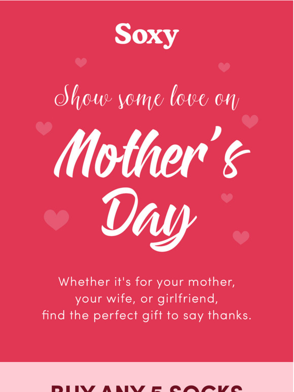 Get 5 FREE Socks For Mother's Day 