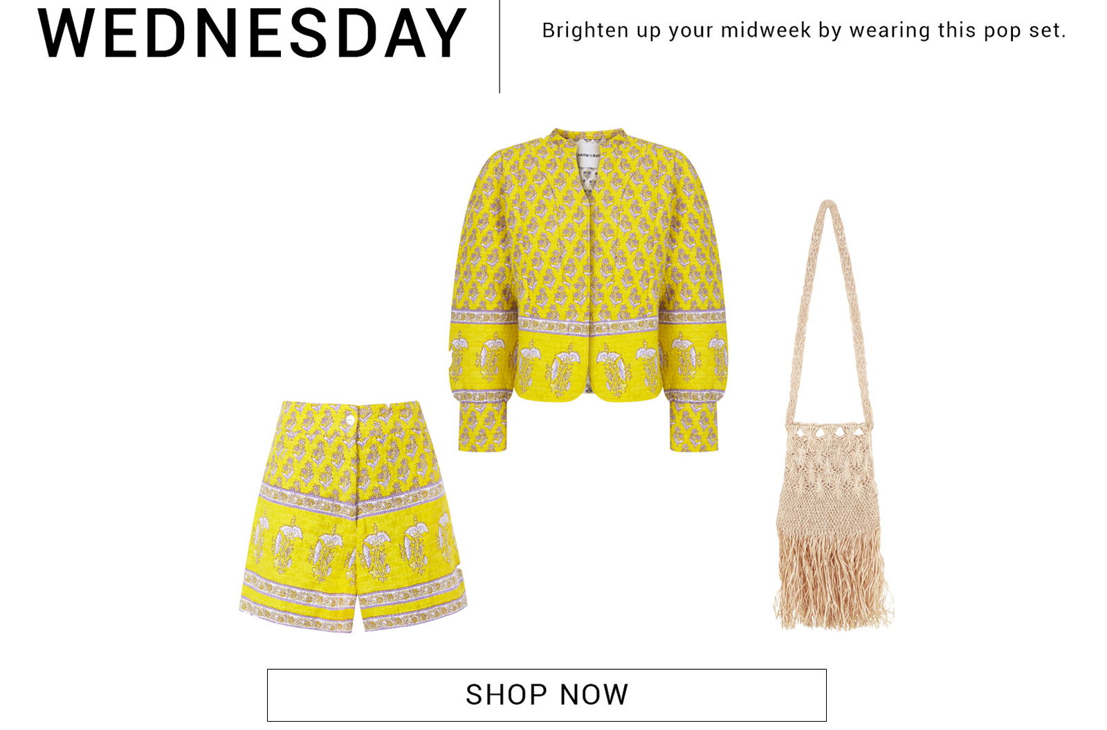 MORI JACKET YELLOW MORI SHORT YELLOW LIBYE BAG NATURAL ANTIK BATIK