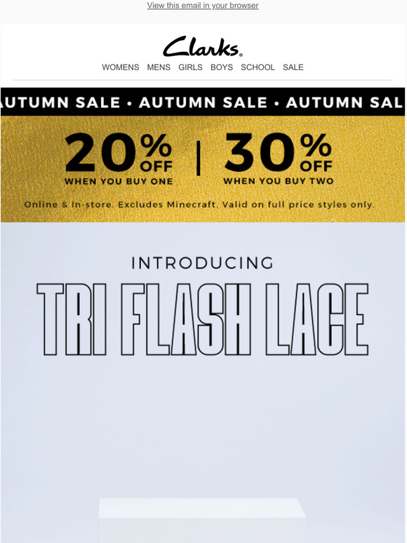 clarks autumn sale