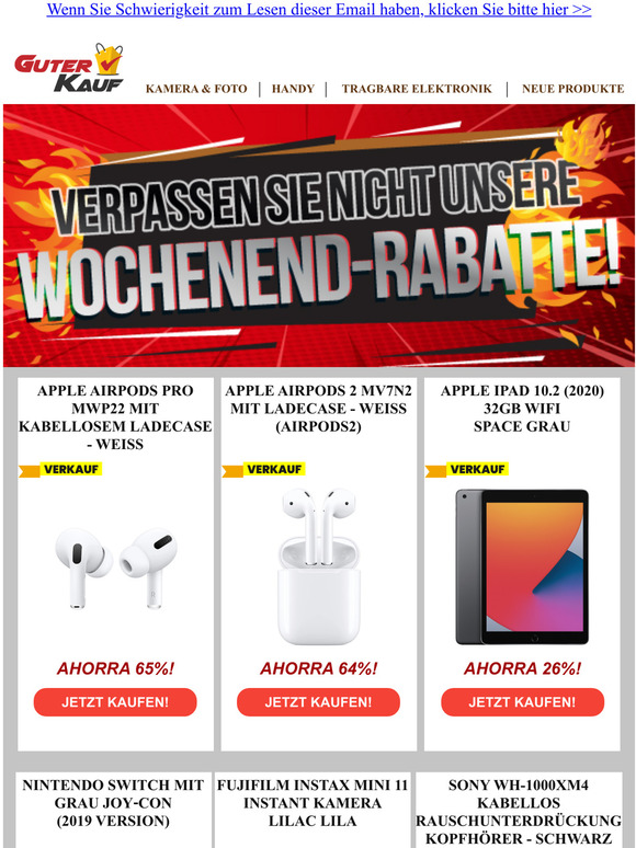 Unschlagbare Angebote fr das Wochenende!