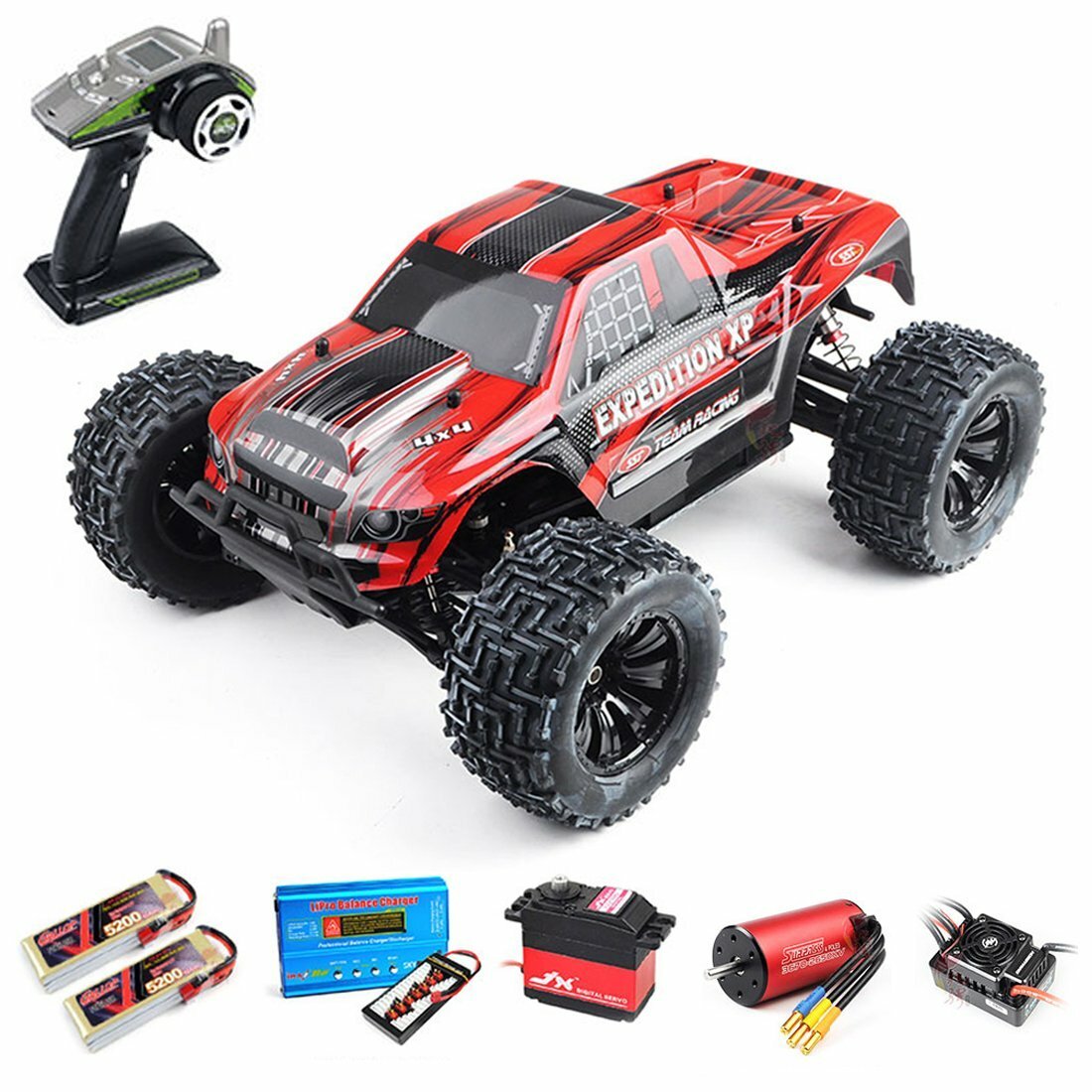 YK 4102PRO 1/10 2.4G 6CH 4WD Off Road Electric RC Crawler Vehicle
