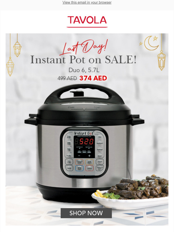 Instant Pot Sale Ends Today, Grab yours Now!