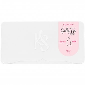 Soak Off False Nails Gelly Tips - Stiletto (Short) (500 Pieces) (GT07)