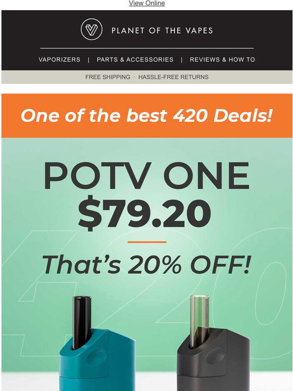 Planet of the Vapes: POTV ONE $79.20 Only 420 Deal