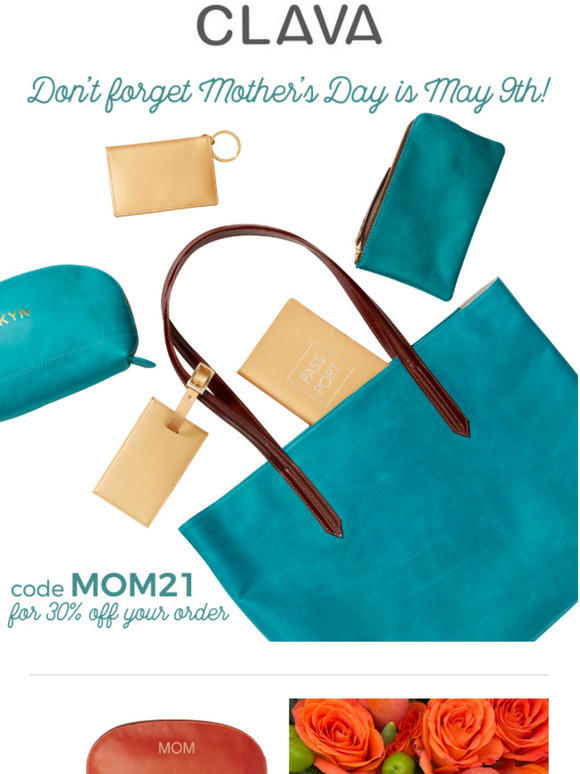 Moms deserve to be celebrated more than ever this year. Spoil yours with 30% off your online purchase!