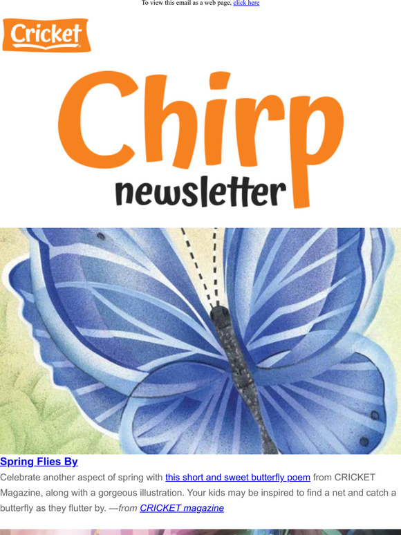 Chirp: Celebrate Spring with Butterflies, Fairies, Animal Babies & More!