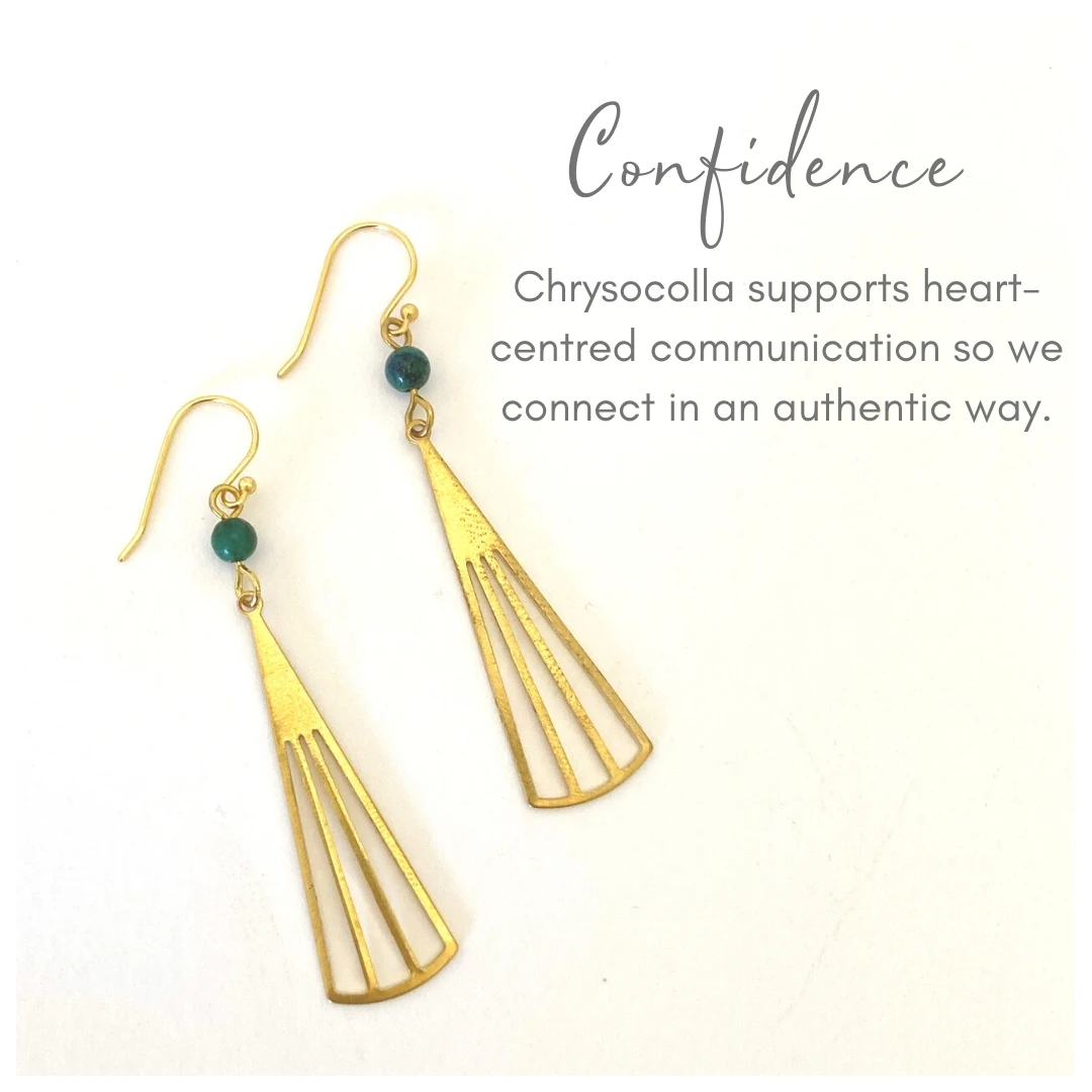 Image of Confidence Fan Earrings