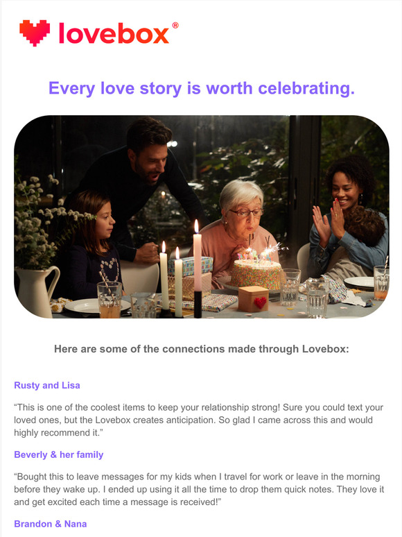  Every love story is worth celebrating.