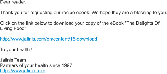 Here is the link for your Jalinis recipe book