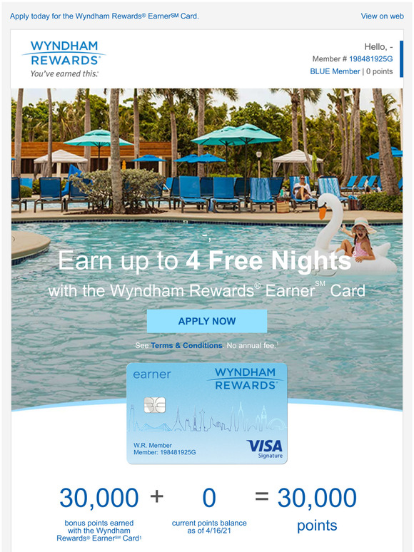 Earn up to 4 Free Nights for Your Summer Vacation