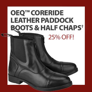 OEQ™ CoreRide Leather Paddock Boots & Half Chaps†