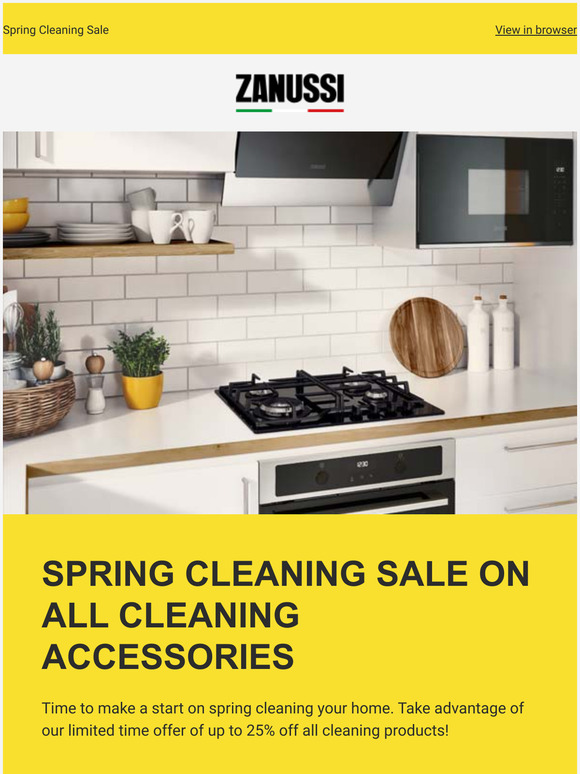 Save 25% on cleaning products
