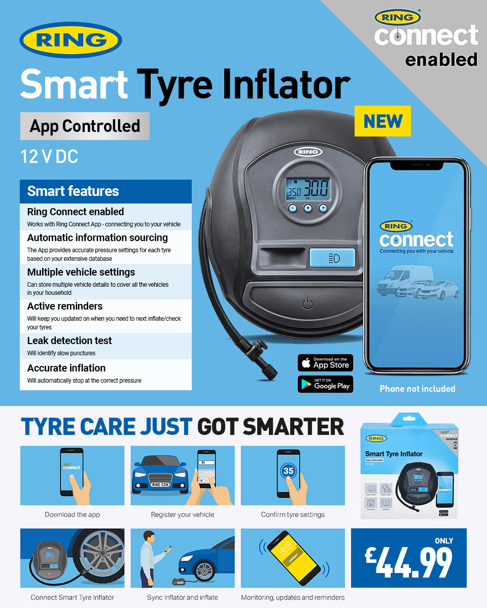 euro car parts tyre inflator