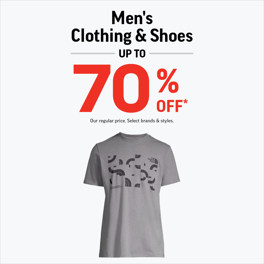 MEN'S CLOTHING & SHOES UP TO 70% OFF*