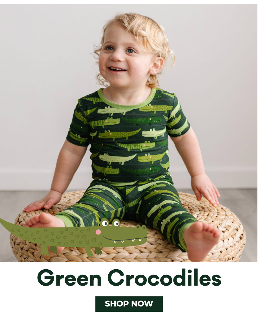 Green crocs good little sleepies